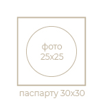Кругле 30x30/25x25